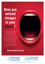 November is Mouth Cancer action month